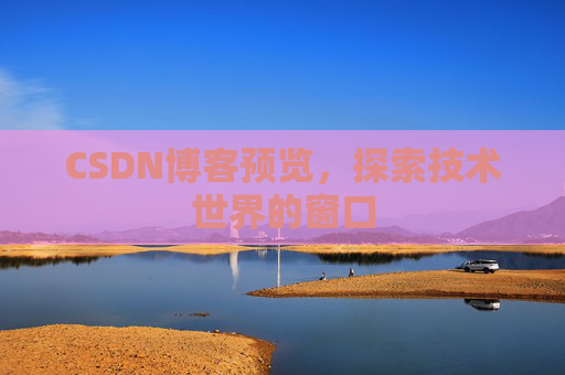 CSDN博客预览,探索技术世界的窗口